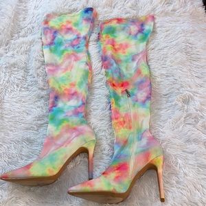 COPY - Super Cute Super Sexy Colorful “Your Dream Girl Heeled” Thigh High Boots…